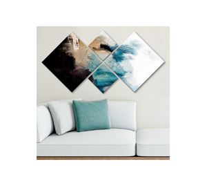 Home Deco - Διακοσμητικός Πίνακας Mdf 4 Τεμ. Kalune Design Home Deco