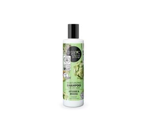 Maybelline & More Maybelline & More - Organic Shop Ενυδατικό Σαμπουάν για ξηρά μαλλιά, Αγκινάρα & Μπρόκολο 280m