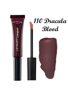 Loreal Paris Infallible Lip Paint Lacquer 110 Dracula Blood