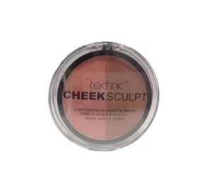 L'Oreal Paris & More L'Oreal Paris & More - Technic Cheek Sculpt Contouring Duo Blusher & Brush - Peachy