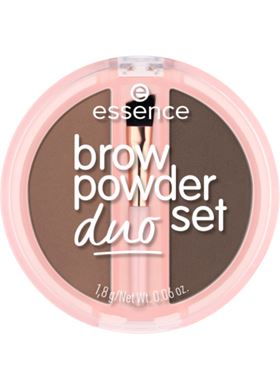 Essence Brow Powder Duo Set Eyebrow Powder 02 Medium 1.8g