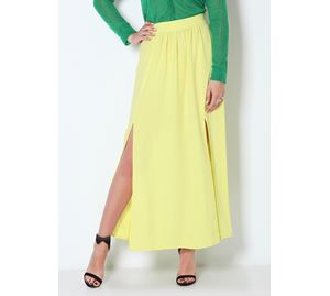 Mega Bazaar - Γυναικεία Φούστα MAKI PHILOSOPHY κίτρινο χρώμα