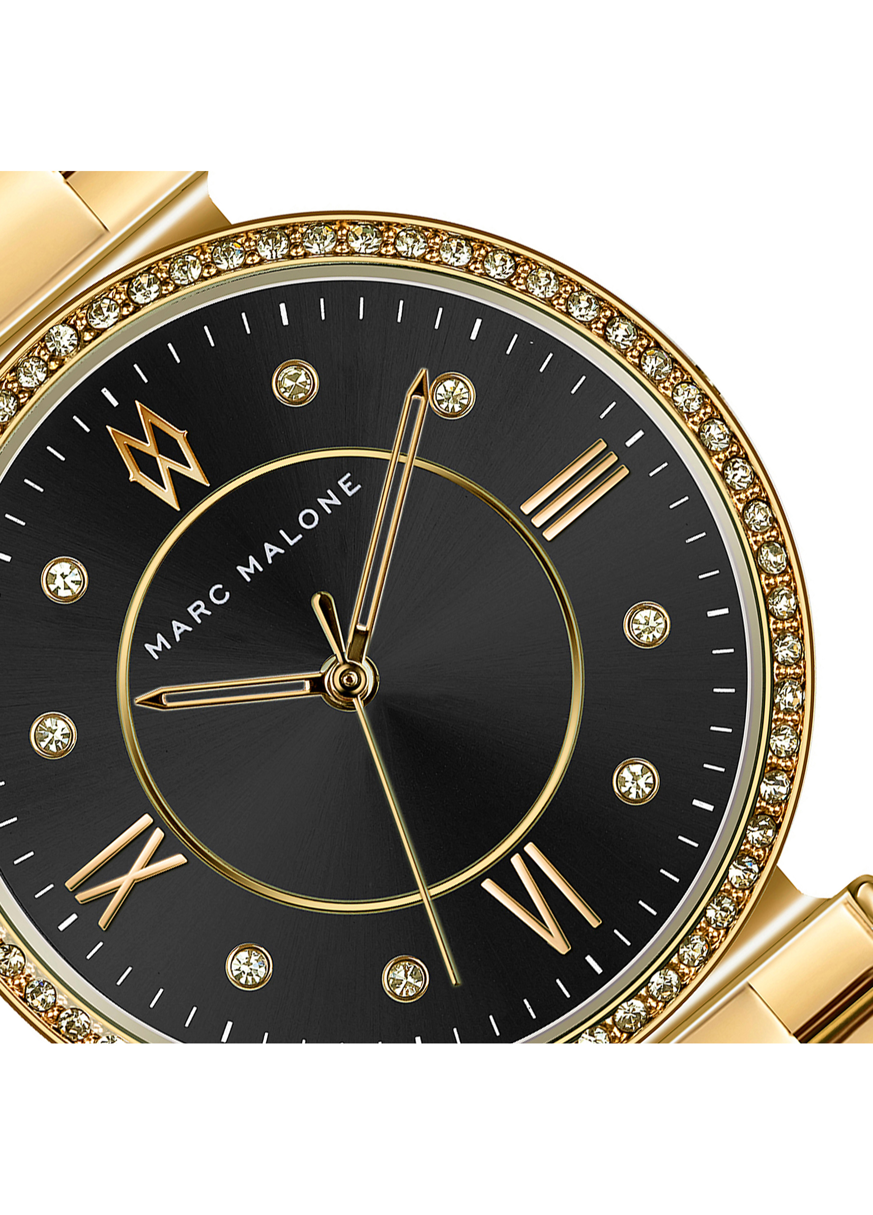 Montre Marc Malone Dorée Et Argentée Pour Femme, Référence 831 - Neuve Avec Petits Défauts