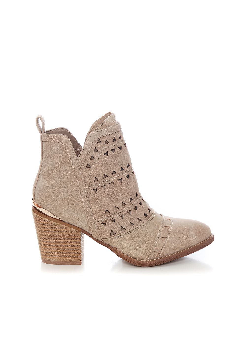 Γυναικεία Μποτάκια MIGATO σε χρώμα πούρου 1