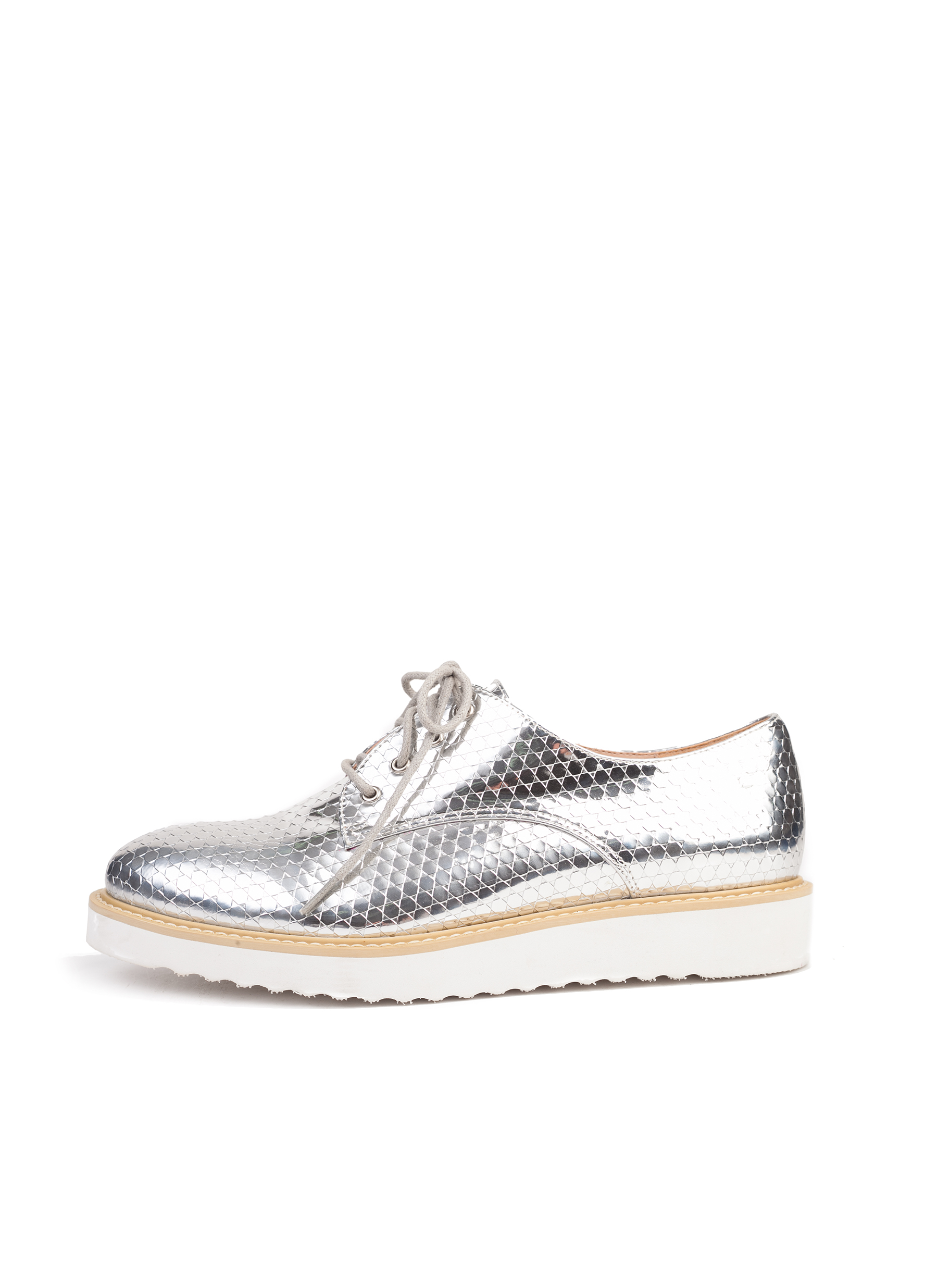 Migato Clearance - Γυναικεία Oxford MIGATO ασημί