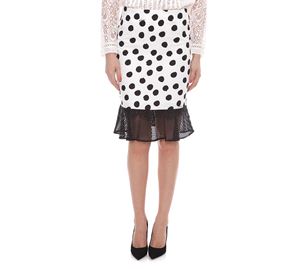 Fracomina & More – Γυναικεία Φούστα FRACOMINA Λευκό Μαύρο Χρώμα