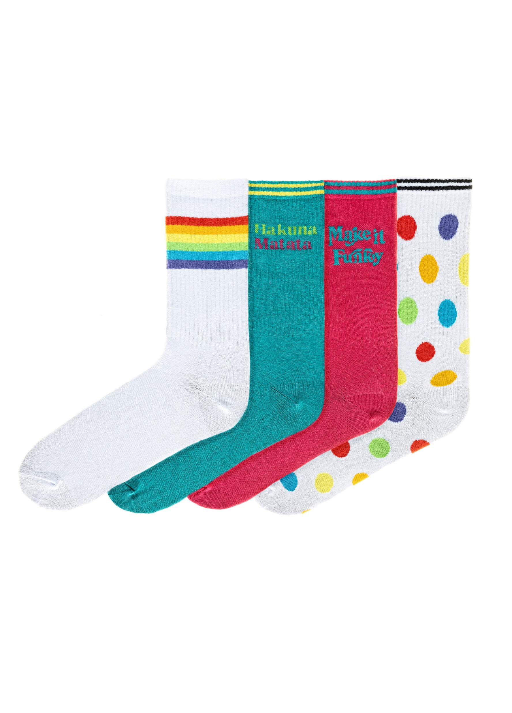 Funky Steps Socks - Γυναικείο Σετ Κάλτσες 4 τμχ Funky Steps