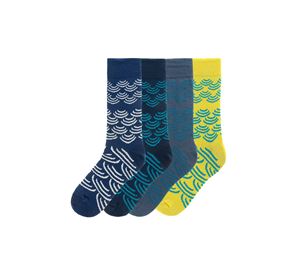 Funky Steps Socks - Ανδρικό Σετ Κάλτσες 4 τμχ Funky Steps Funky Steps Socks