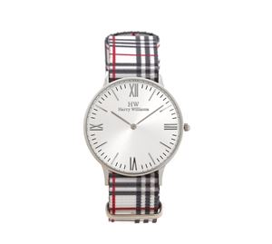 Jewels & Watches Bazaar - Ανδρικό Ρολόι HARRY WILLIAMS καρό σχέδιο