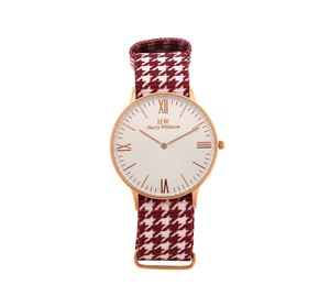 Jewels & Watches Bazaar - Ανδρικό Ρολόι HARRY WILLIAMS κόκκινο λουράκι