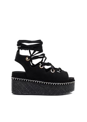 SUEDE Γυναικείες Πλατφόρμες MIGATO μαύρο
