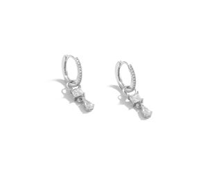  The Jewels Collection - Γυναικεία Σκουλαρίκια MiU Silver 2025