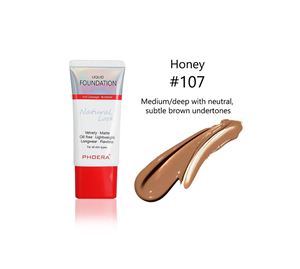 Maybelline & More – Phoera Cosmetics Velvet Liquid Matte Foundation Honey 107 (30ml)