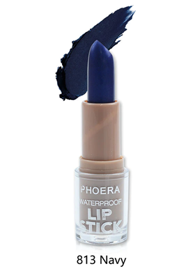 Phoera Cosmetics Waterproof Matte Lipstick Navy 813 (3.8g)