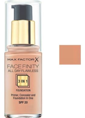 Facefinity All Day Flawless 3-In-1 Foundation 77 Soft Honey MAX FACTOR
