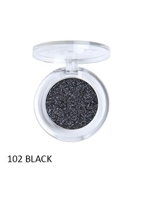 Phoera Cosmetics glitter eyeshadow 102 black