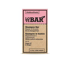 Beauty Basket - LOVEBAR Shampoo Bar Repair & Nourish (Dry & Damaged Hair) Argan Oil & Ginger (2 x 30g)