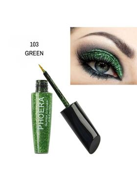 Phoera Glitter Glam Liquid Eyeliner green