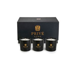 Prive Home - Κεριά Delice d'Orient/Safran – Ambre Noir/Black Woods Prive Home