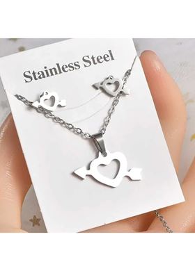 Γυναικείο Σετ Κολιέ - Σκουλαρίκια DECERTO