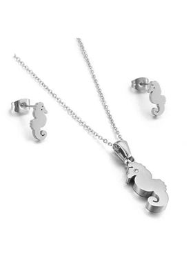 Γυναικείο Σετ Κολιέ-Σκουλαρίκια DECERTO