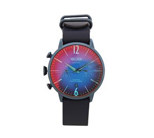 Jewels & Watches Bazaar - Ανδρικό δερμάτινο Ιριδίζον Ρολόι WELDER