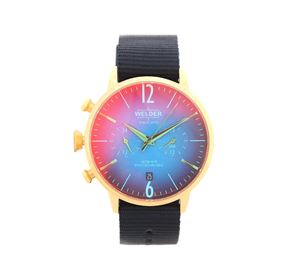 Jewels & Watches Bazaar - Ανδρικό Ιριδίζον Ρολόι WELDER μπλε μωβ καντράν