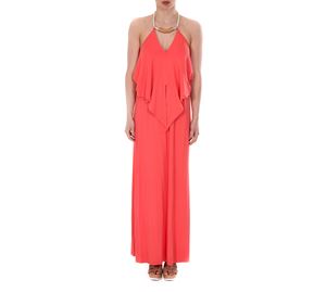 Stylish Bazaar - Γυναικείο Φόρεμα DANOFF κοραλί χρώμα
